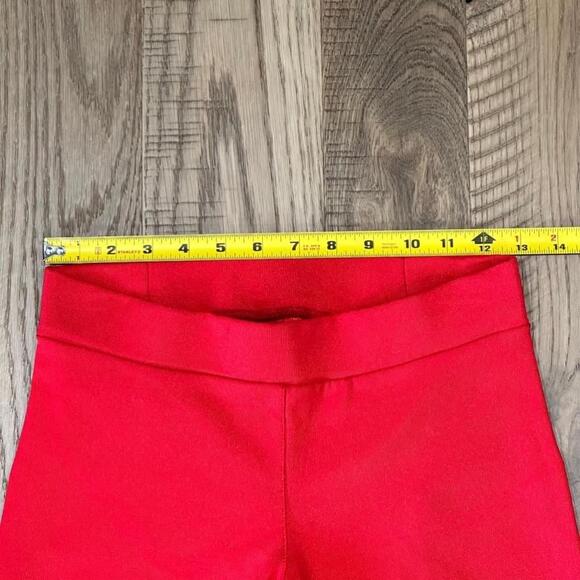 Mark Wong Nark Avant Garde Womens Red Low-Rise Elastic Cropped Pants NWT Size S - Picture 3 of 8